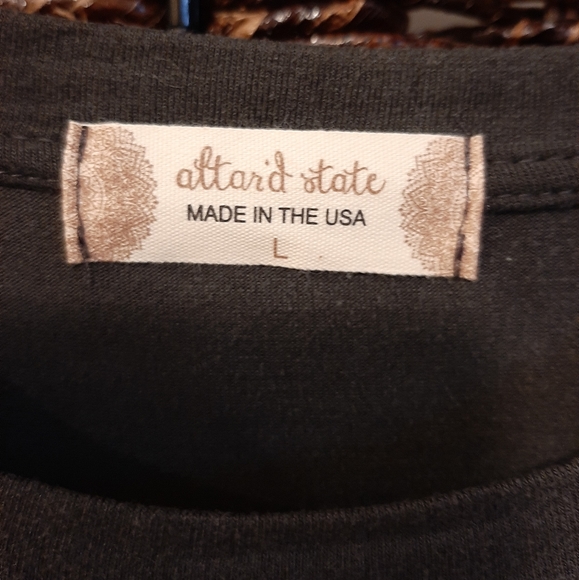 NWT Altar'd State Size Large Nashville Boyfriend Tee Shirt Grey Graphic Music - Picture 6 of 8